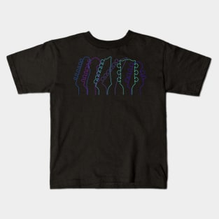 Neon Guitars Kids T-Shirt